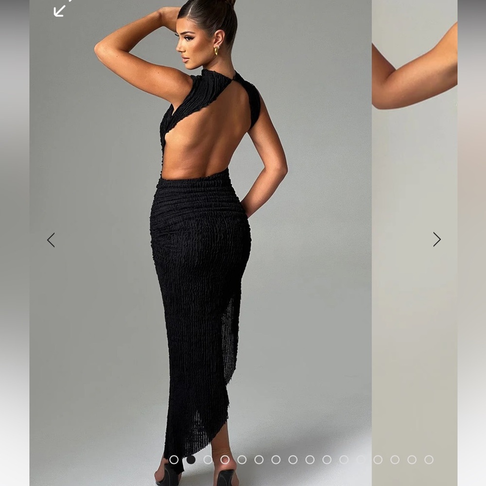 NWT APHRODITE MIDI DRESS - BLACK